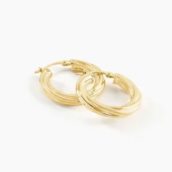 Histoire d'Or Créoles Yori Or Jaune* Boucles D'Oreilles|Boucles D'Oreilles Créoles