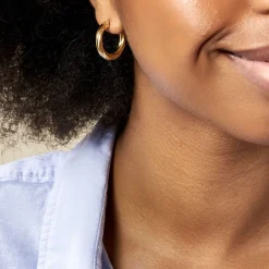 Histoire d'Or Créoles Yori Or Jaune* Boucles D'Oreilles|Boucles D'Oreilles Créoles