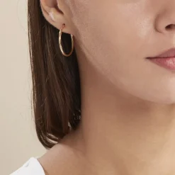 Histoire d'Or Créoles Youri Or Jaune* Boucles D'Oreilles|Boucles D'Oreilles Créoles