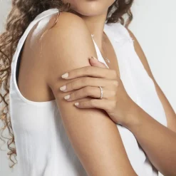 Histoire d'Or Demi Alliance Davila Or Blanc Oxyde* Bagues