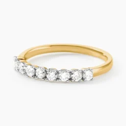 Histoire d'Or Demi Alliance Eloisa Or Jaune Diamant Synthétique* Bagues|Alliances