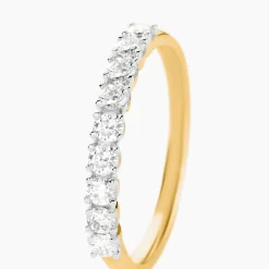 Histoire d'Or Demi Alliance Eloisa Or Jaune Diamant Synthétique* Bagues|Alliances