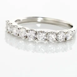 Discount Histoire d'Or Demi Alliance Eloise Platine Blanc Diamant