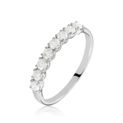 Histoire d'Or Demi Alliance Eloise Platine Blanc Diamant* Bagues