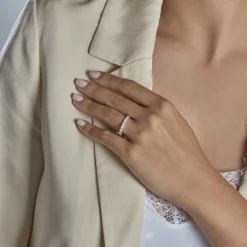 Histoire d'Or Demi Alliance Eloise Platine Blanc Diamant* Bagues