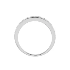 Histoire d'Or Demi Alliance Heket Argent Blanc Oxyde De Zirconium* Bagues|Bagues Fantaisie