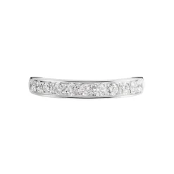 Histoire d'Or Demi Alliance Juliette Platine Blanc Diamant