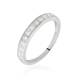 Outlet Histoire d'Or Demi Alliance Juliette Platine Blanc Diamant