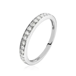 Histoire d'Or Demi Alliance Juliette Platine Blanc Diamant* Bagues