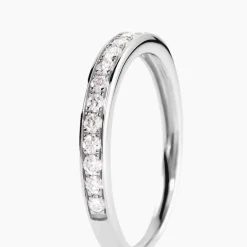 Online Histoire d'Or Demi Alliance Rhea Platine Blanc Diamant