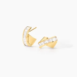 Histoire d'Or Demi Créoles Griselidis Or Jaune  Oxyde* Boucles D'Oreilles|Boucles D'Oreilles Créoles