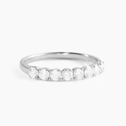 Histoire d'Or Demi-alliance Or Blanc  Eloisa Diamant Synthetique* Bagues|Alliances