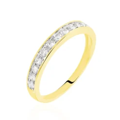 Histoire d'Or Demi-alliance Or  Jaune  Valentine Diamant Synthetique* Bagues