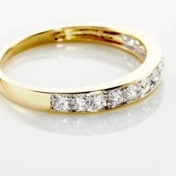 Histoire d'Or Demi-alliance Or  Jaune  Valentine Diamant Synthetique* Bagues