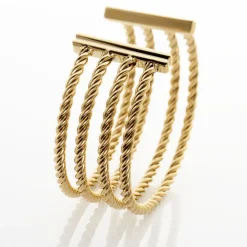 Histoire d'Or Jonc Ouvert Acier Doré Galaad* Bracelets|Bracelets Fantaisie