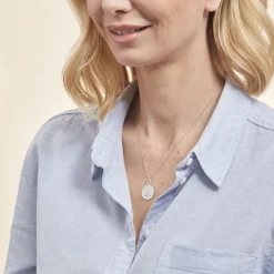 Histoire d'Or Medaille Or Blanc Hannae* Bijoux Personnalisés|Pendentifs