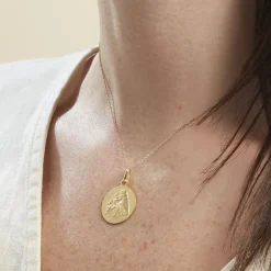 Histoire d'Or Medaille Or Jaune Saint Antoine De Padoue* Bijoux Personnalisés|Pendentifs