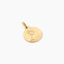 Histoire d'Or Medaille Or Jaune Vierge A L'enfant* Bijoux Personnalisés|Pendentifs