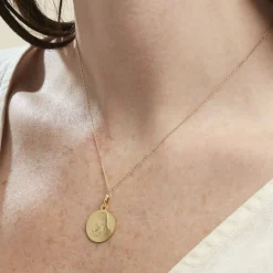 Histoire d'Or Medaille Or Jaune Vierge A L'enfant* Bijoux Personnalisés|Pendentifs