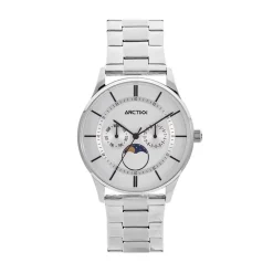 Outlet ARCTIK Montre Horizon Argenté cadran argenté fond argenté bracelet acier argenté