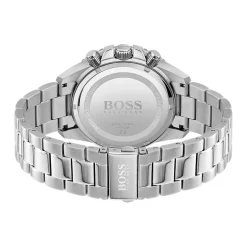 Sale HUGO BOSS Montre Boss Admiral Bleu cadran argenté fond bleu bracelet acier argenté
