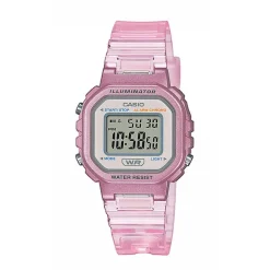 Discount CASIO COLLECTION Montre Bicolore cadran rose fond bicolore bracelet résine rose