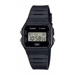 Sale CASIO COLLECTION Montre Casio Vintage Collection cadran noir bracelet résine noir