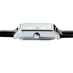 Best CASIO COLLECTION Montre Gris cadran argenté fond gris bracelet cuir de vache noir