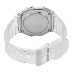 Clearance CASIO COLLECTION Montre Vintage Edgy Blanc cadran blanc bracelet résine blanche