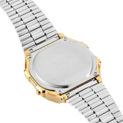 Outlet CASIO COLLECTION Montre Vintage 2 Tons cadran doré fond champagne bracelet acier doré