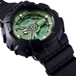 Outlet CASIO G-SHOCK Montre Classic Vert cadran noir fond vert bracelet résine noir