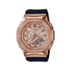 Discount CASIO G-SHOCK Montre Dorée Rosés cadran doré rose fond doré rose bracelet résine noire
