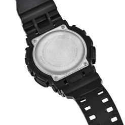 Sale CASIO G-SHOCK Montre Gold Noir cadran noir fond noir bracelet résine noire