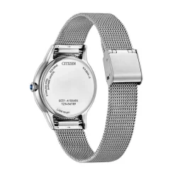 Best CITIZEN Montre L Nacre Blanche cadran argenté fond nacre blanche bracelet acier argenté
