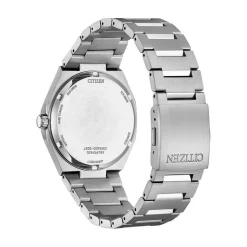 CITIZEN Montre Super Titanium 39.5 Vert cadran argenté fond vert bracelet titane argenté