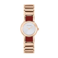 Online CODHOR Montre Andree Argenté cadran rose fond argenté bracelet alliage rose