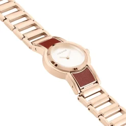Online CODHOR Montre Andree Argenté cadran rose fond argenté bracelet alliage rose