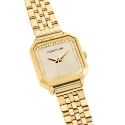 Clearance CODHOR Montre Carla Doré cadran doré fond doré bracelet acier doré