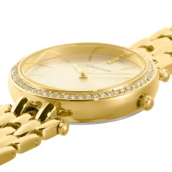 CODHOR Montre Celinia Doré cadran doré fond champagne bracelet alliage doré
