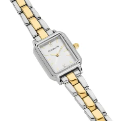 New CODHOR Montre Eleonia 2 Argenté cadran argenté fond argenté bracelet alliage bicolore