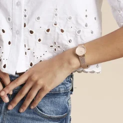 CODHOR Montre Fleur Rose* Montres Petits Prix