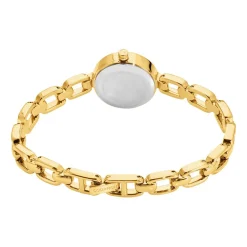 Best CODHOR Montre Lina Nacre Blanche cadran doré fond nacre blanche bracelet alliage doré