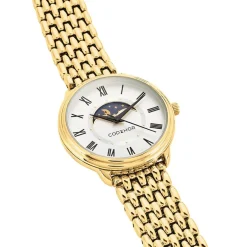Outlet CODHOR Montre Louna Argenté cadran doré fond argenté bracelet alliage doré