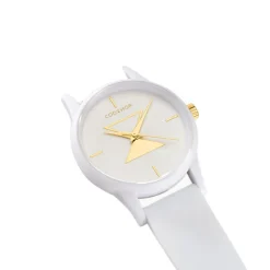 Best CODHOR Montre Pauline Blanc cadran blanc fond blanc bracelet silicone blanc