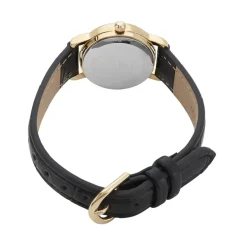 Best CODHOR Montre Veronique Blanc cadran doré fond blanc bracelet synthétique noir