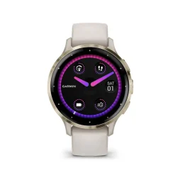 Clearance GARMIN Montre Connectée Venu 3 cadran ivoire bracelet silicone ivoire