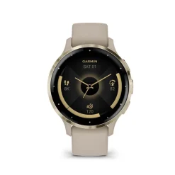 Sale GARMIN Montre Connectée Venu 3 cadran beige bracelet silicone beige