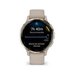 Sale GARMIN Montre Connectée Venu 3 cadran beige bracelet silicone beige