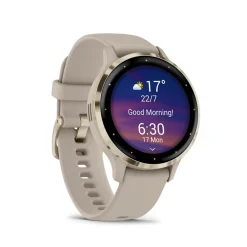 Sale GARMIN Montre Connectée Venu 3 cadran beige bracelet silicone beige