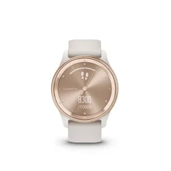 GARMIN Montre Connectée Vivomove Trend cadran ivoire fond personnalisable bracelet silicone ivoire